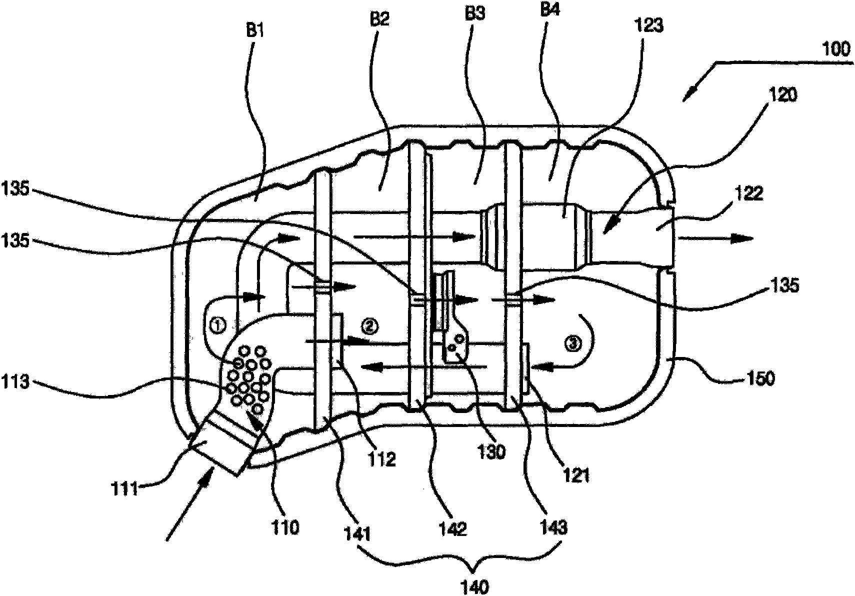 Muffler apparatus for vehicle