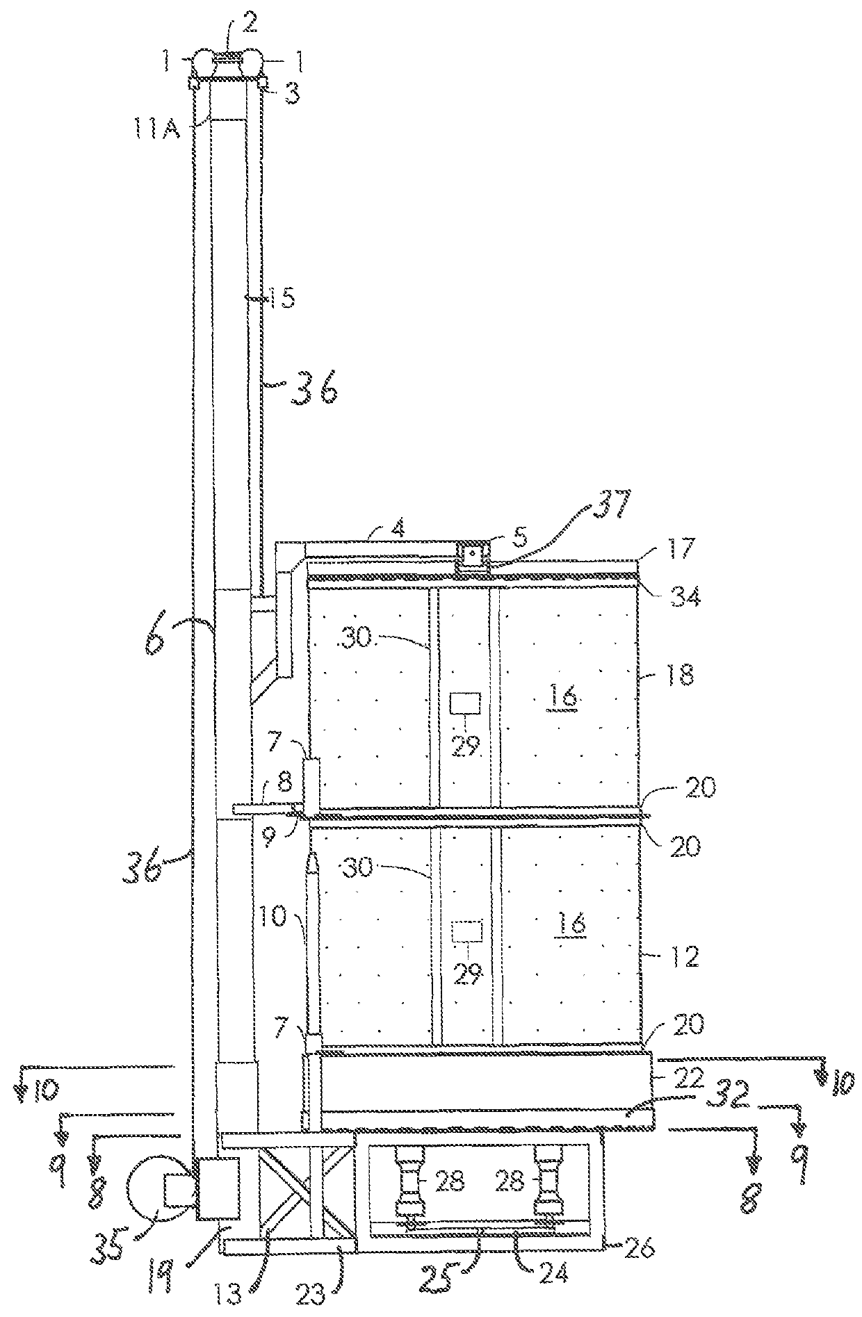 Expandable raku kiln