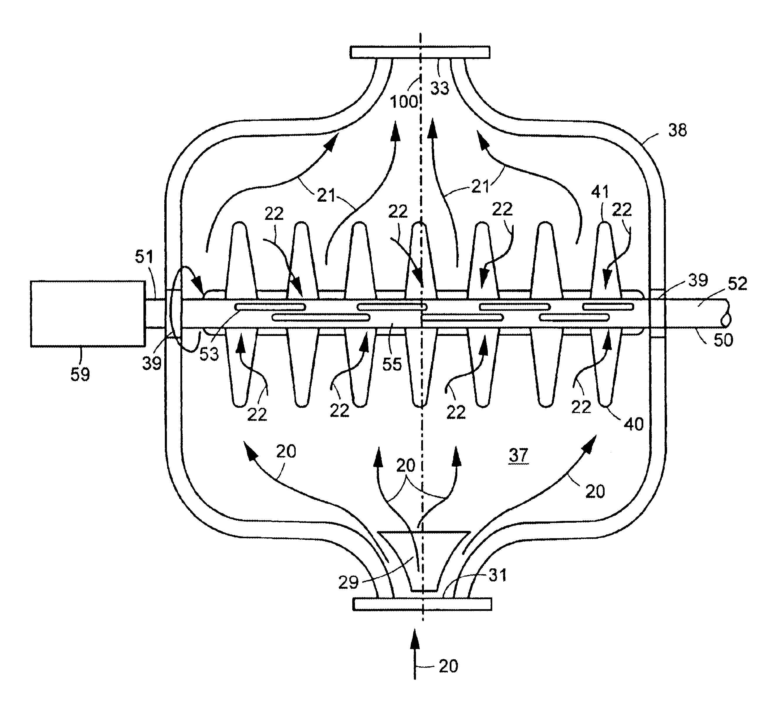 High shear rotating disc filter