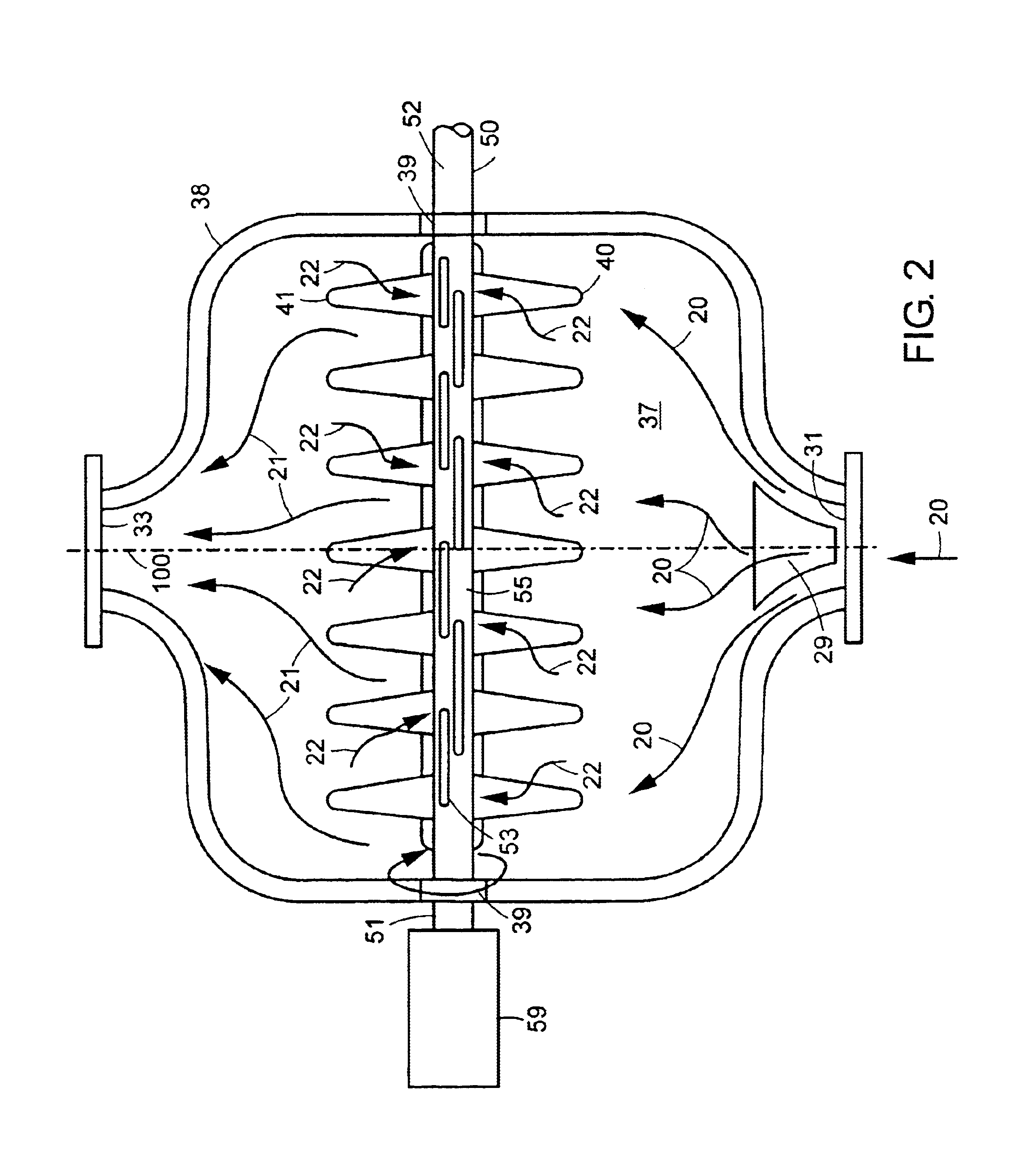 High shear rotating disc filter