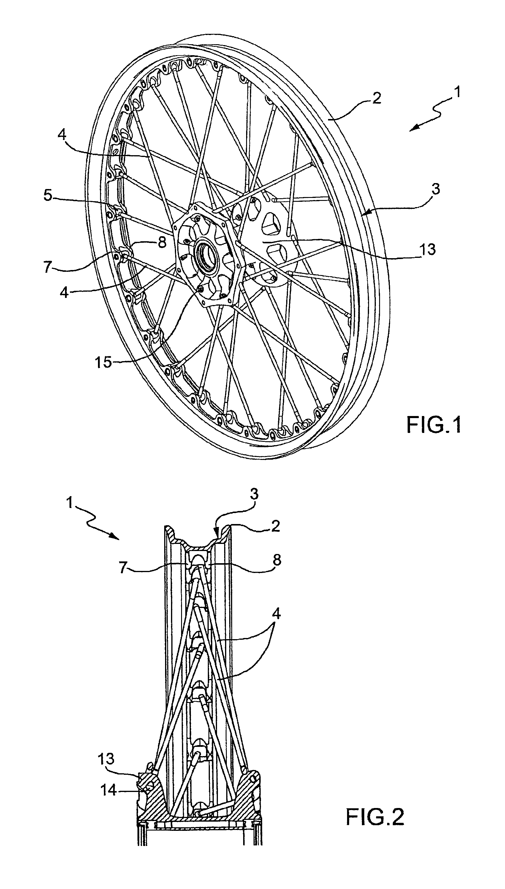 Spoked wheel for tubeless tires