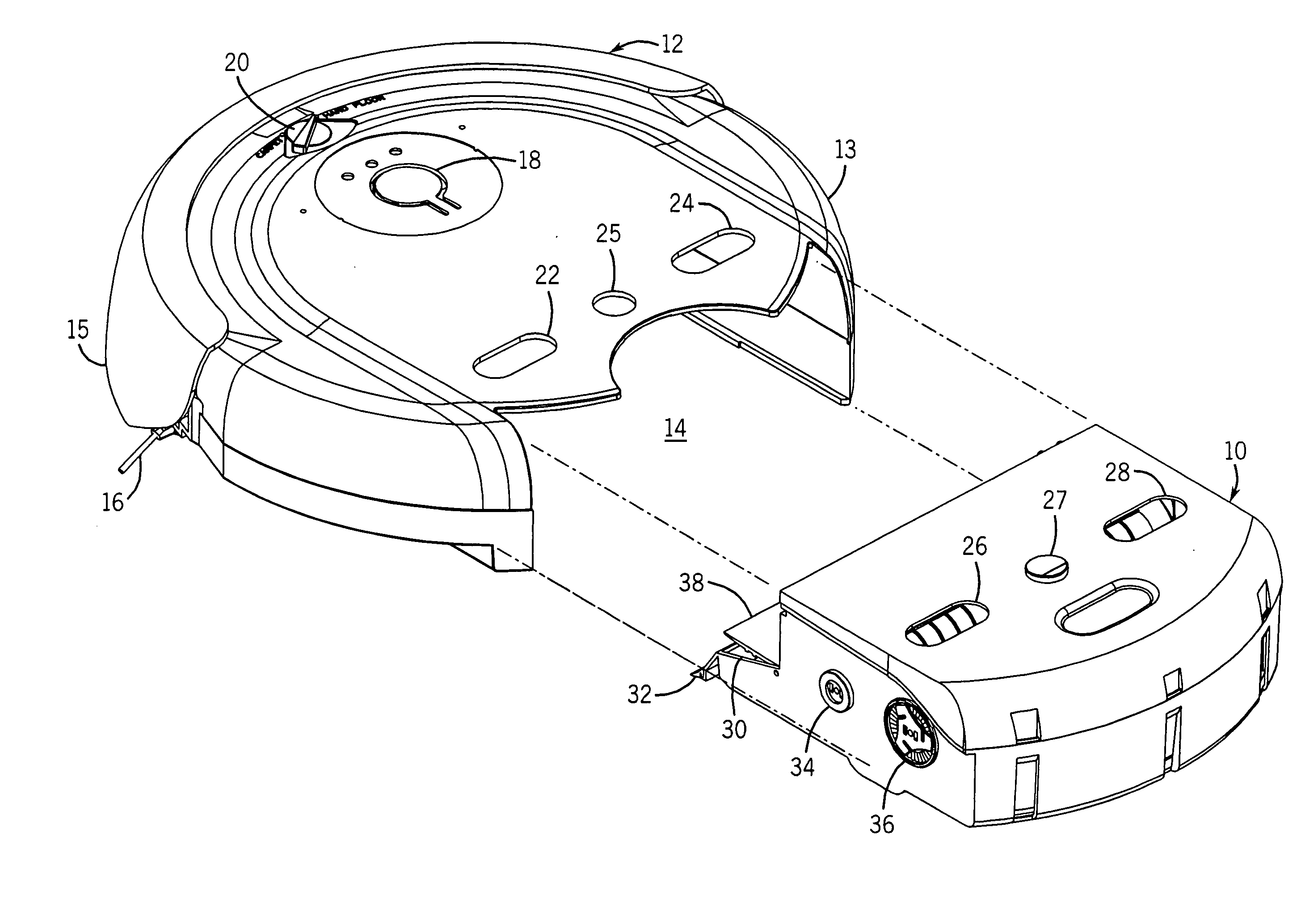 RFID navigational system for robotic floor treater