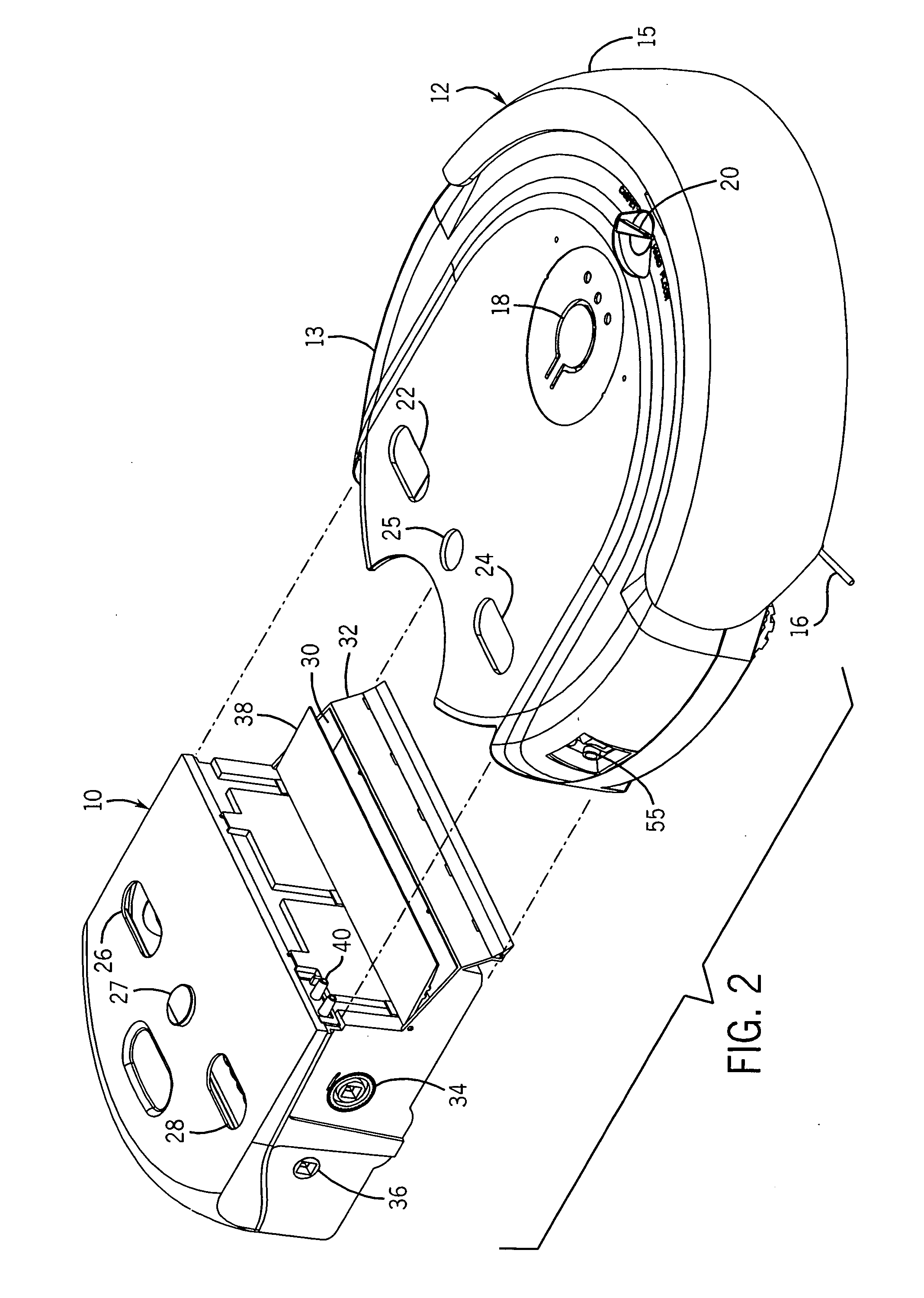 RFID navigational system for robotic floor treater