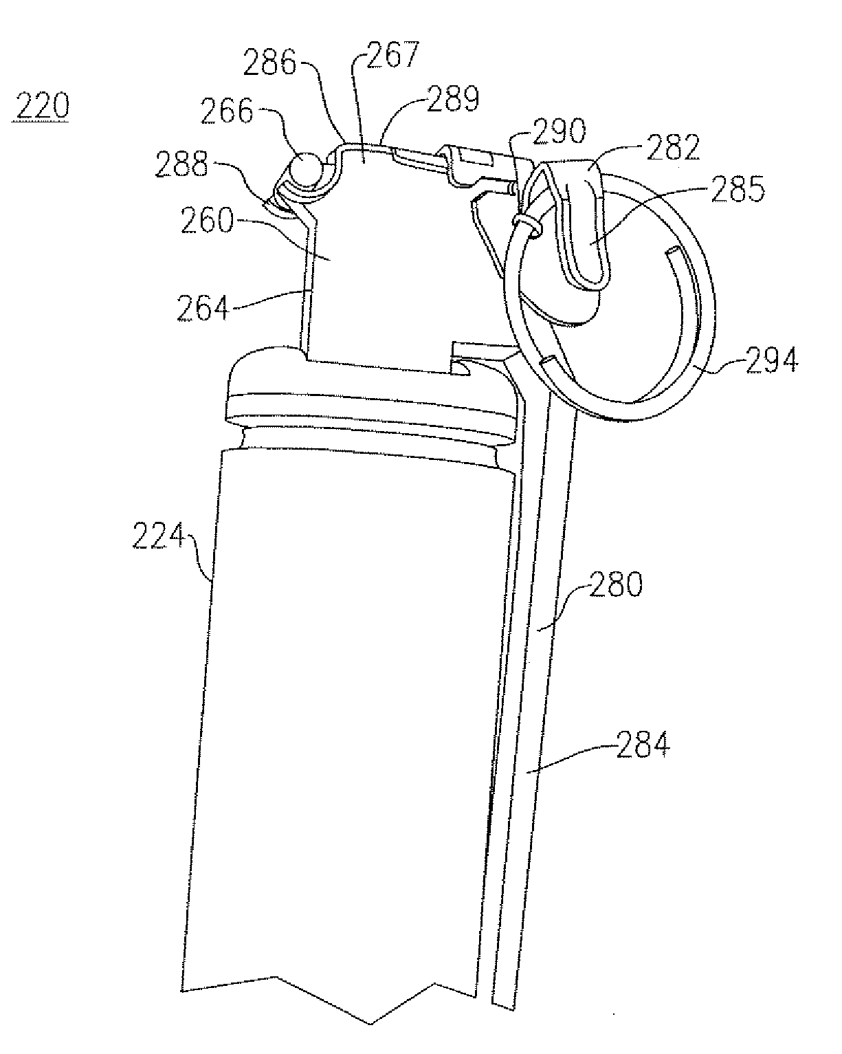 Grenade having safety lever with integrated firing pin retaining clip