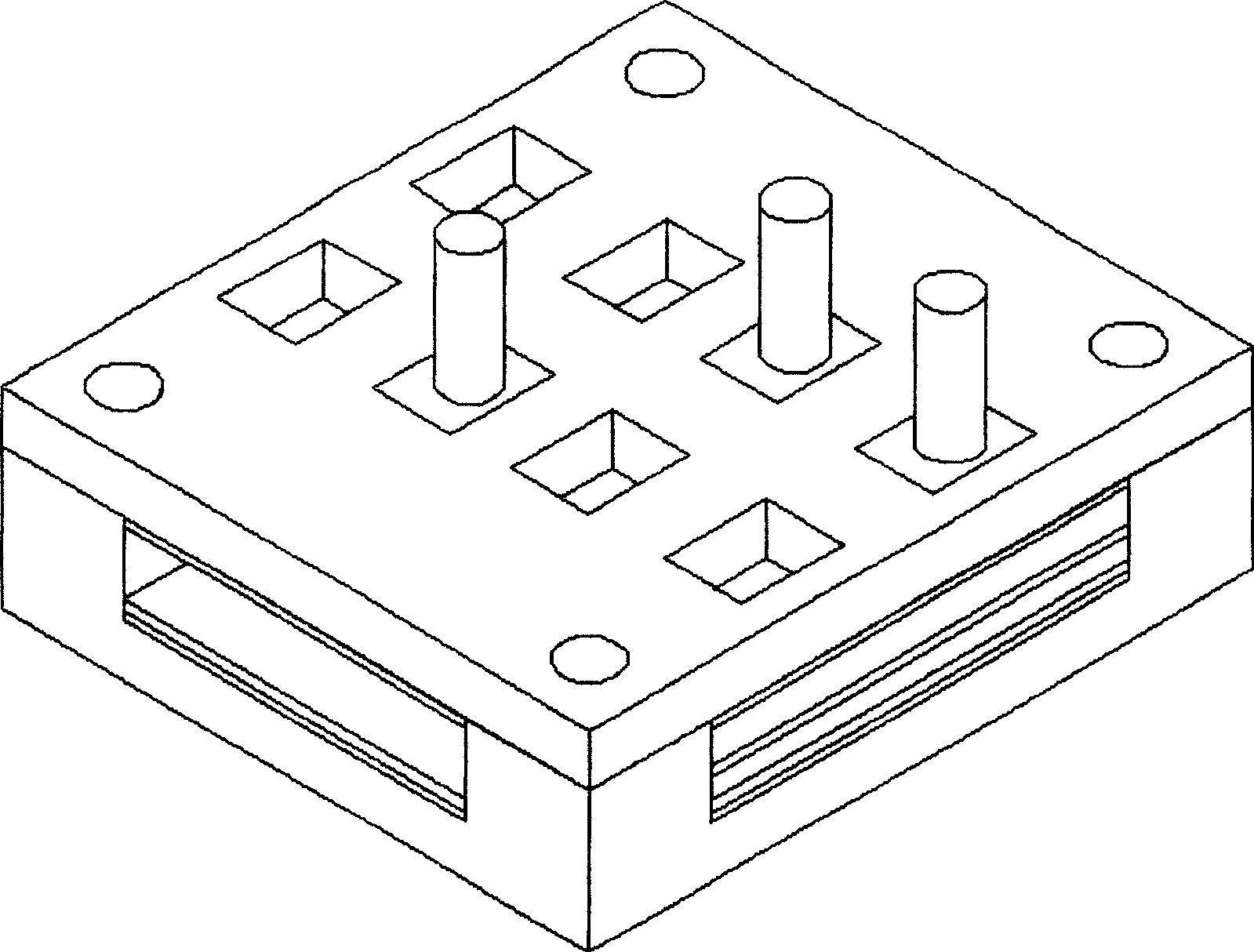 Stack silicon-base miniature fuel celles and manufacturing method