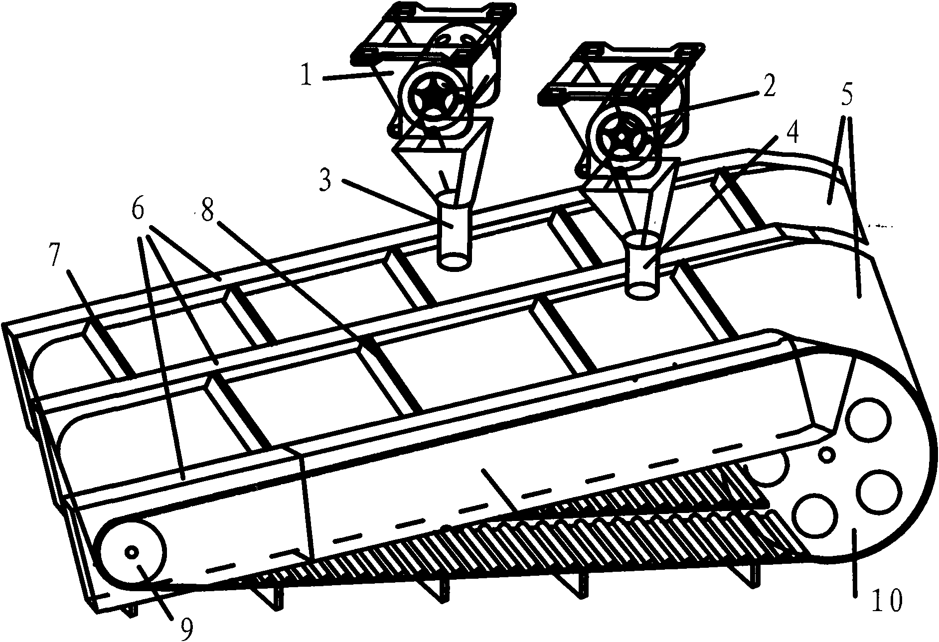 Seed metering and fertilizer feeding device of seeder