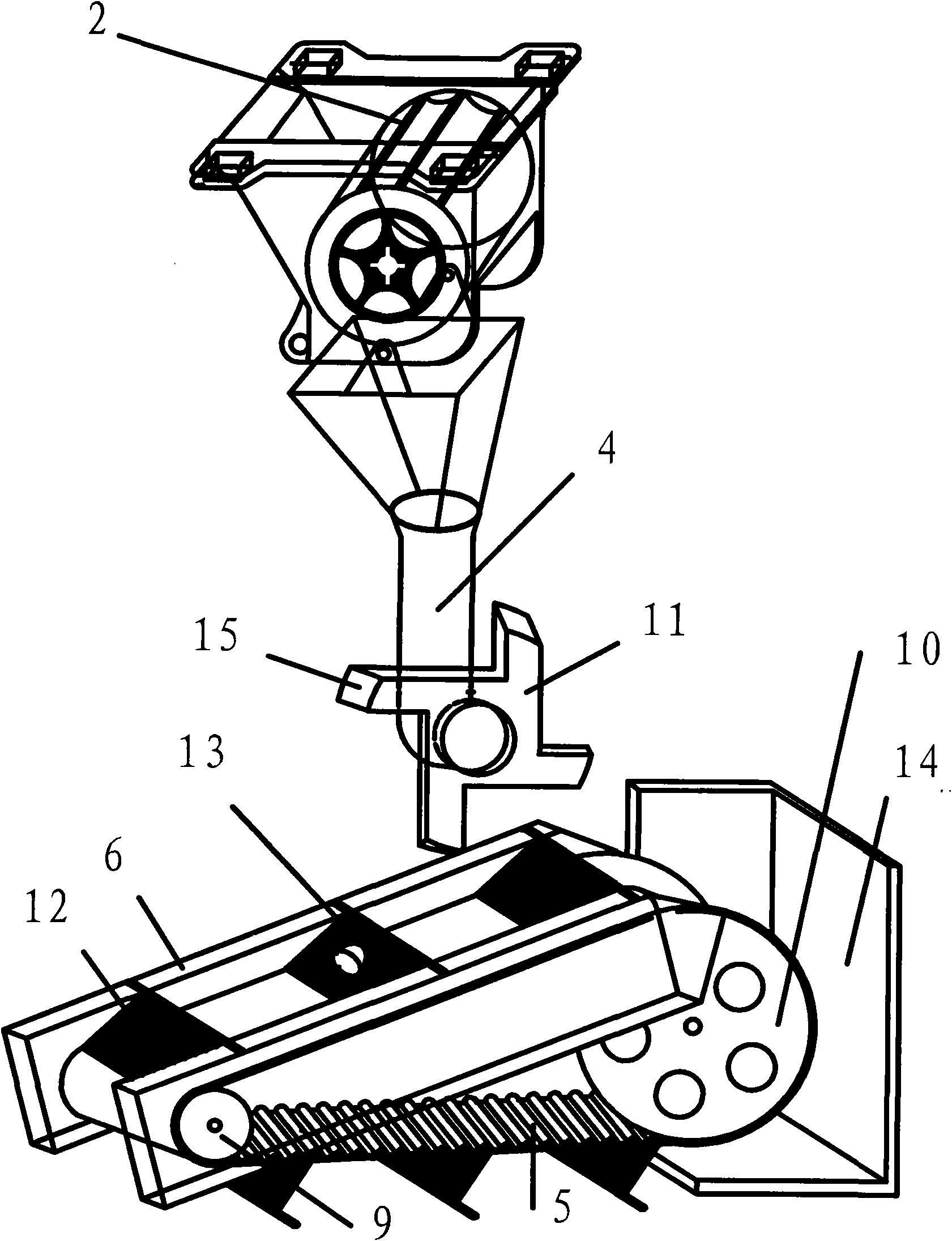 Seed metering and fertilizer feeding device of seeder