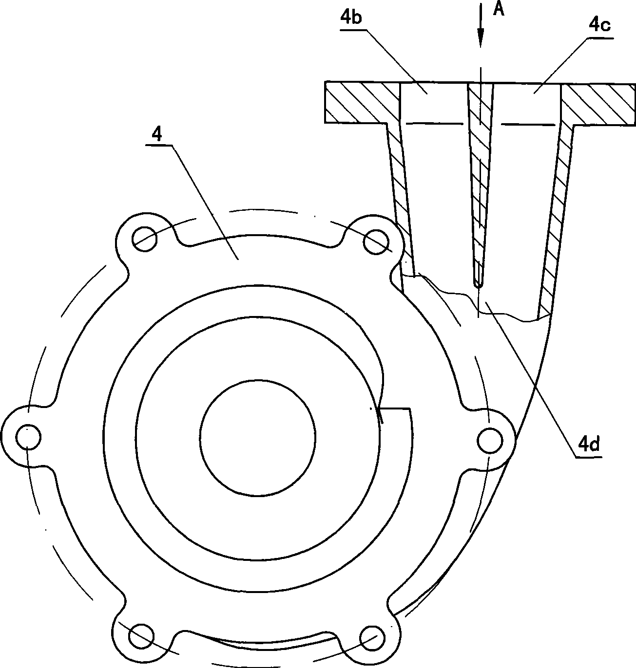 Novel vertical vehicle turbocharger