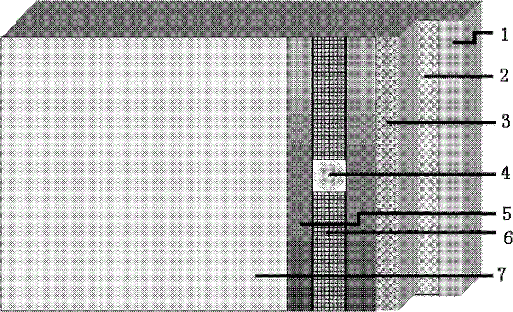 External wall insulation structure through foaming cement board and construction method thereof