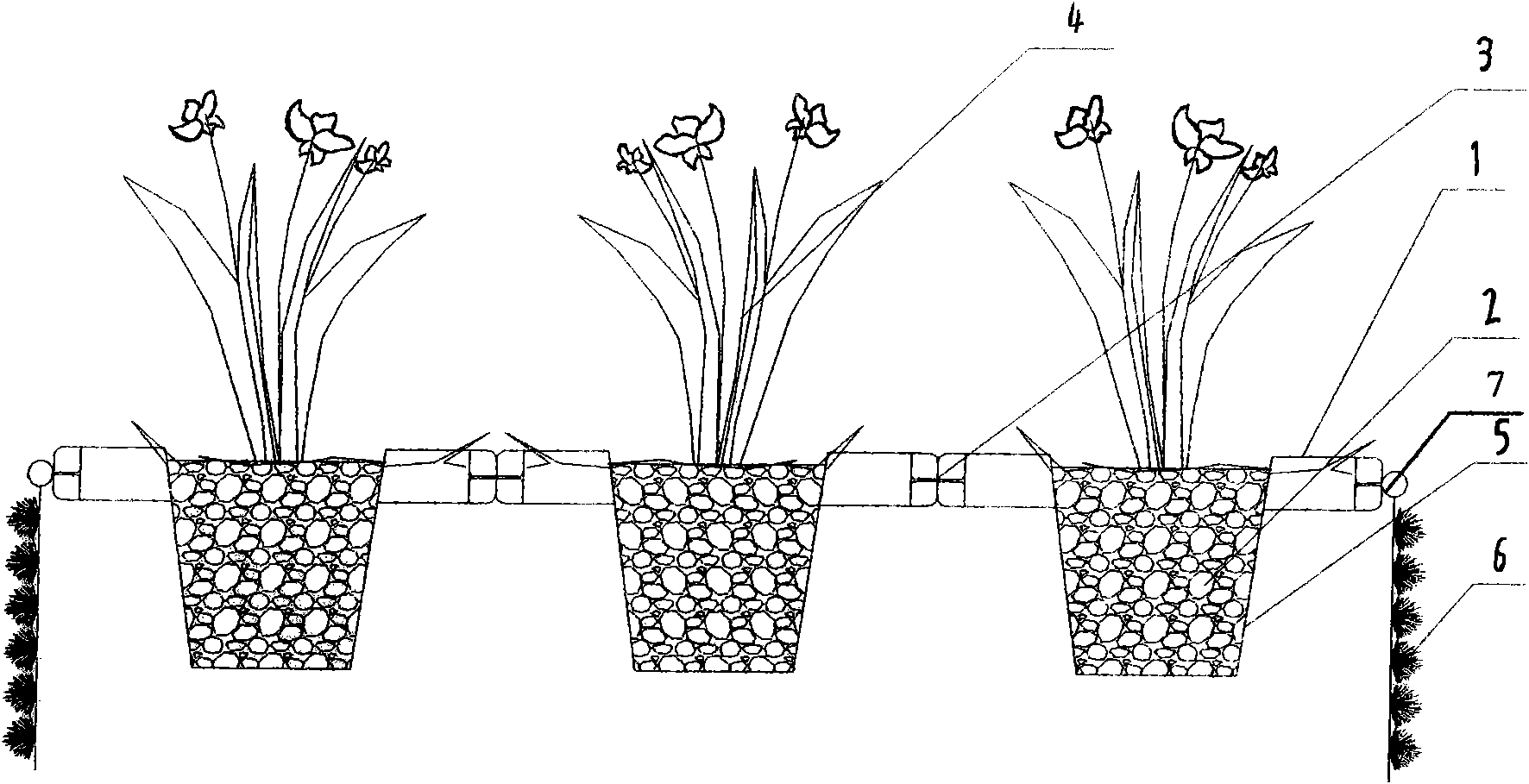 Reinforced type complex ecological floating island