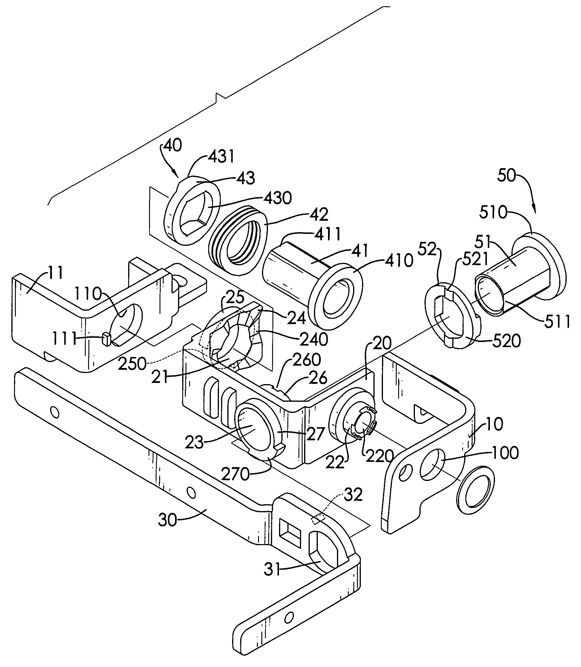 Dual-axis hinge for a portable electronic device