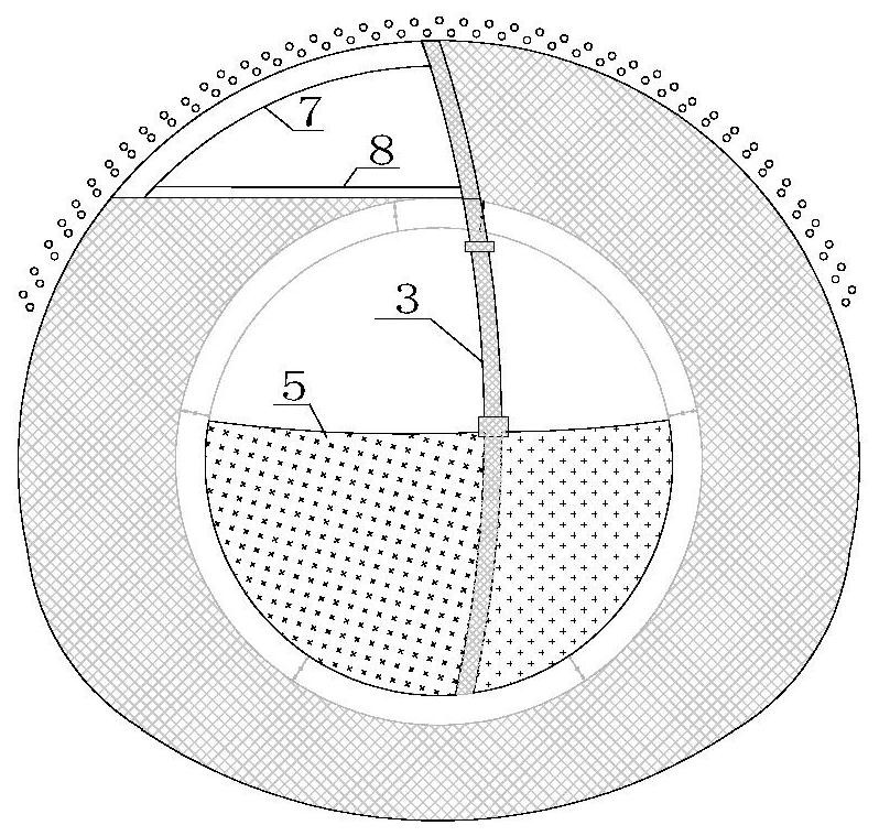 Pipe gallery construction method for shield tunnel expanding excavation