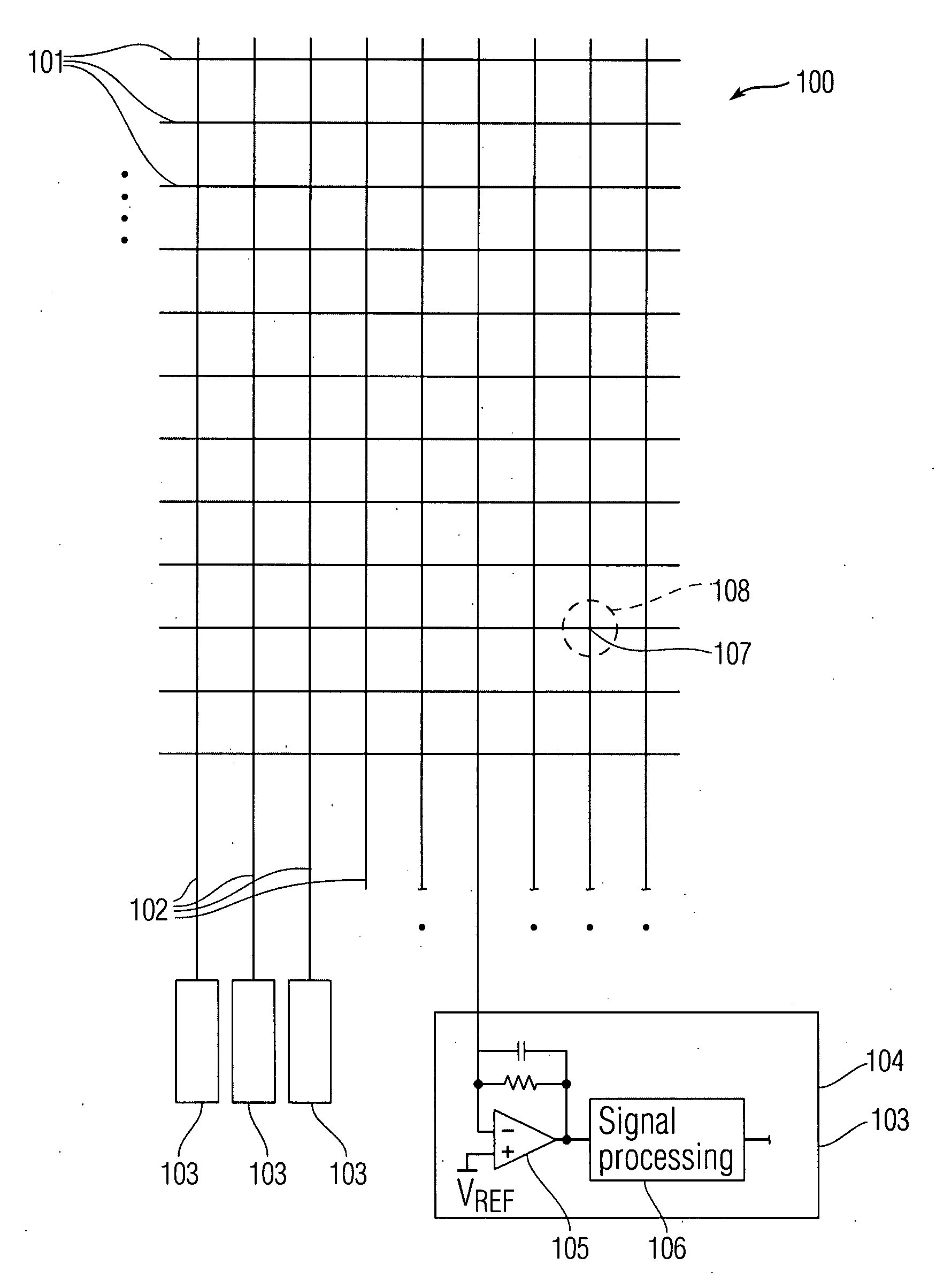 Integrated multi-touch surface having varying sensor granularity