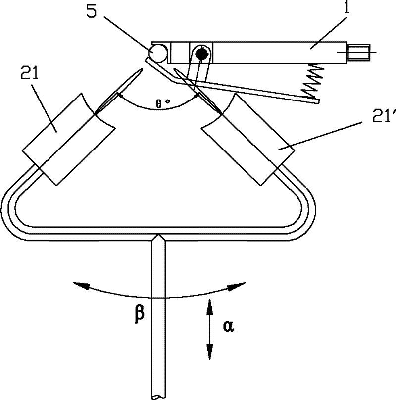 Lamp tube bending process and bending mechanism