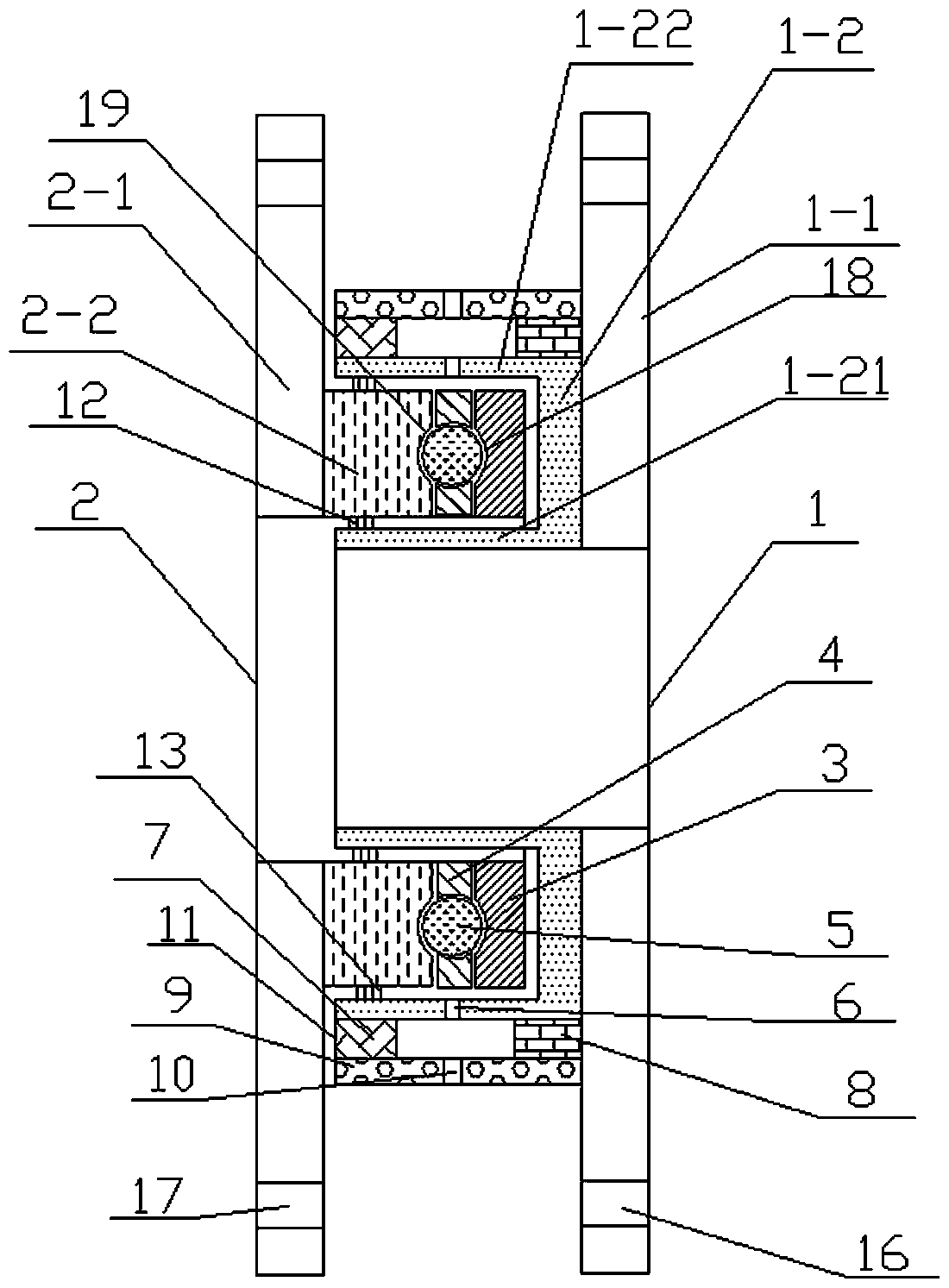 Thrust ball bearing and excavator including thrust ball bearing