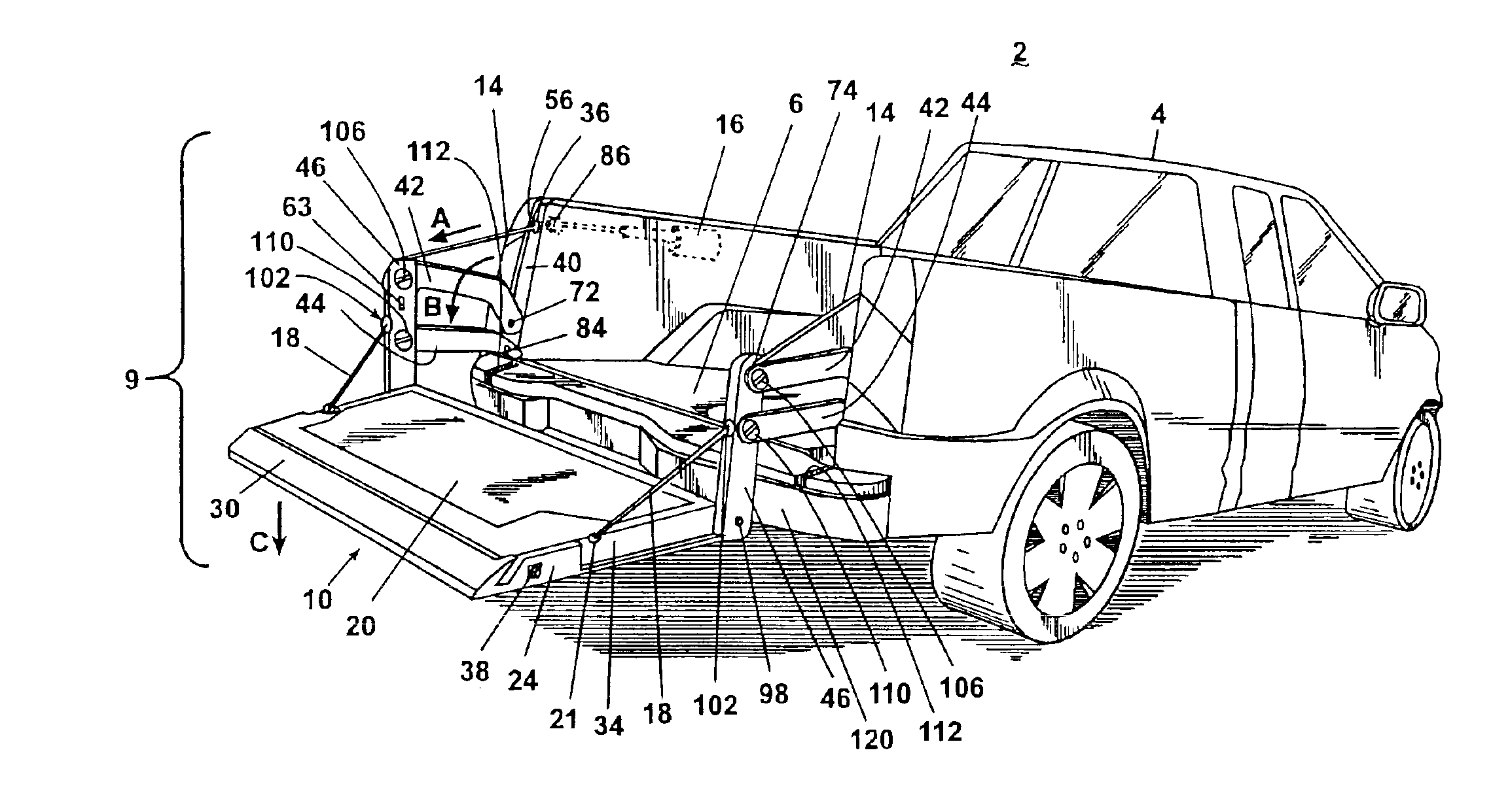 Combination pickup truck liftgate/tailgate