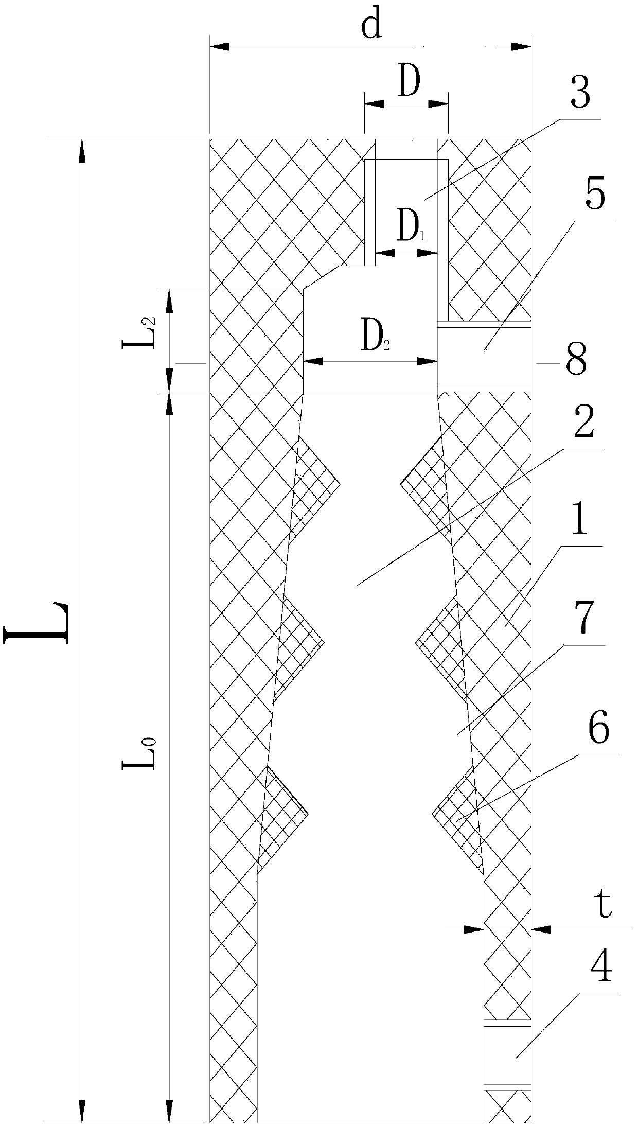 Steel bar eccentric connection half grouting sleeve and using method thereof