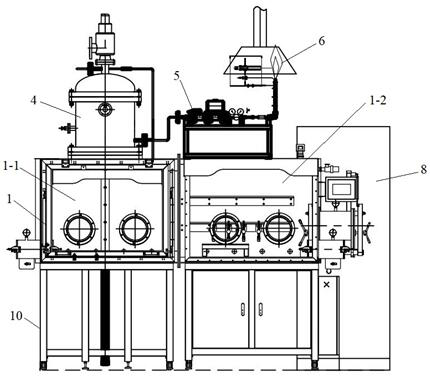 High-pressure hydrogenation-dehydrogenation heating reaction furnace