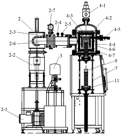 High-pressure hydrogenation-dehydrogenation heating reaction furnace