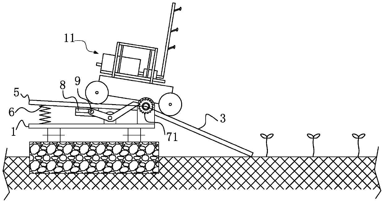 Vehicle with axle generator for greenhouse insecticide spraying machine