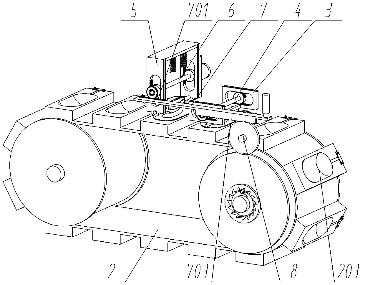 Strickling and grooving device applied to production of ocarina