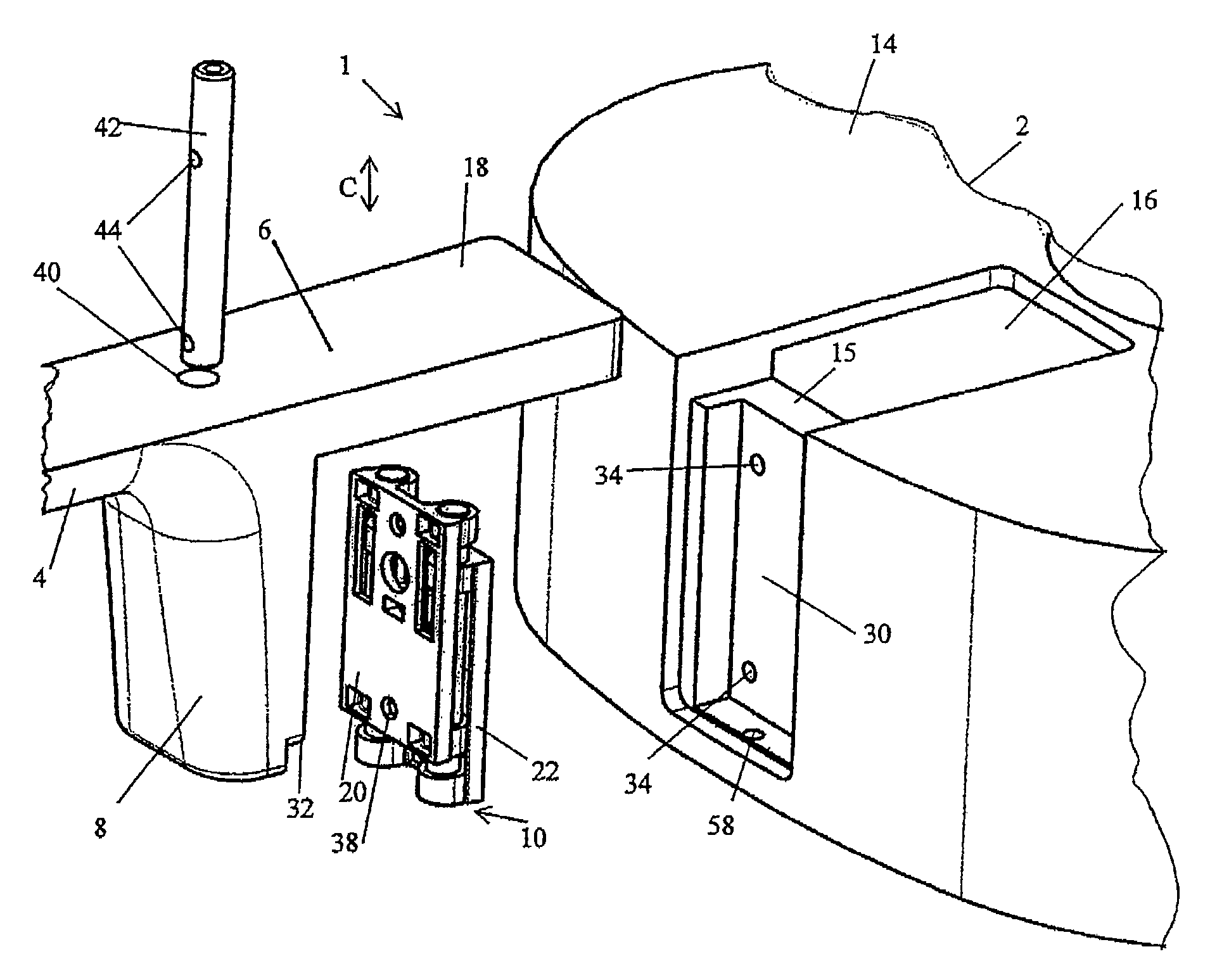 Adjustable neck mounting assembly for a stringed instrument