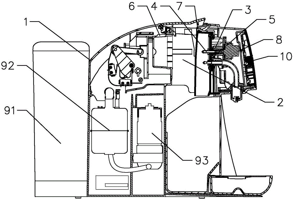 Washing method of capsule beverage machine