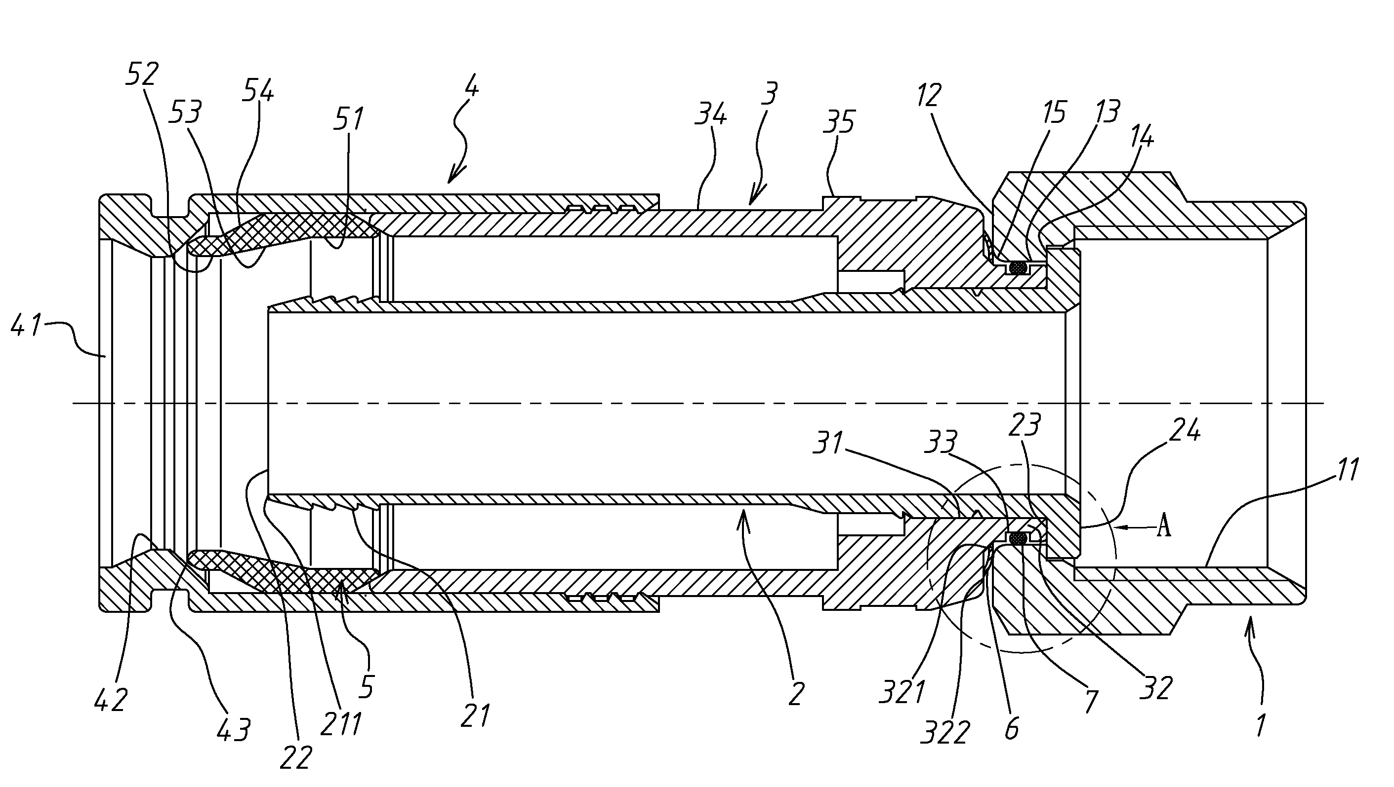 Coaxial cable connector