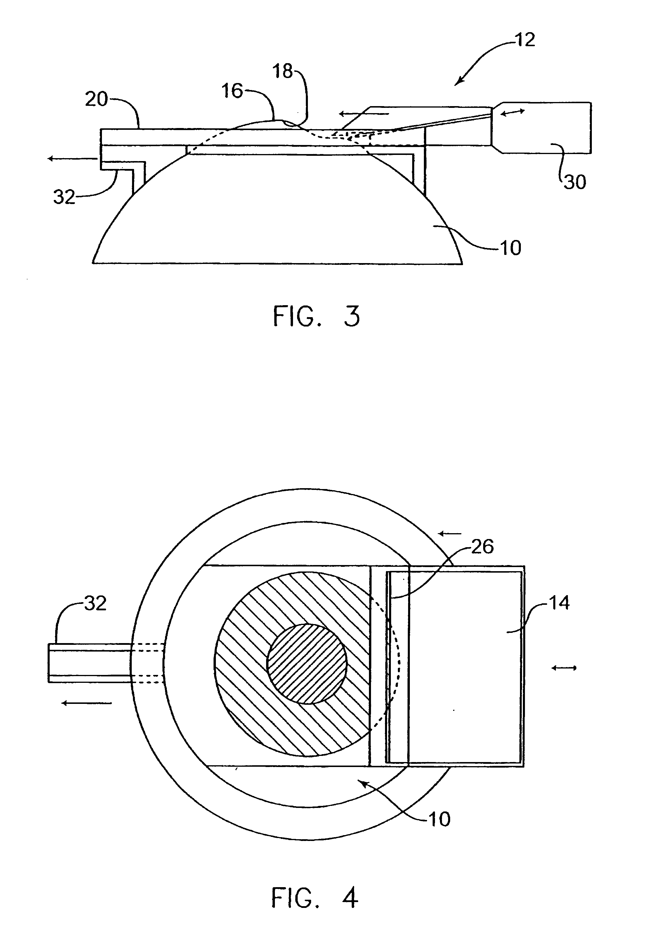 Device for separating the epithelium layer from the surface of the cornea of an eye