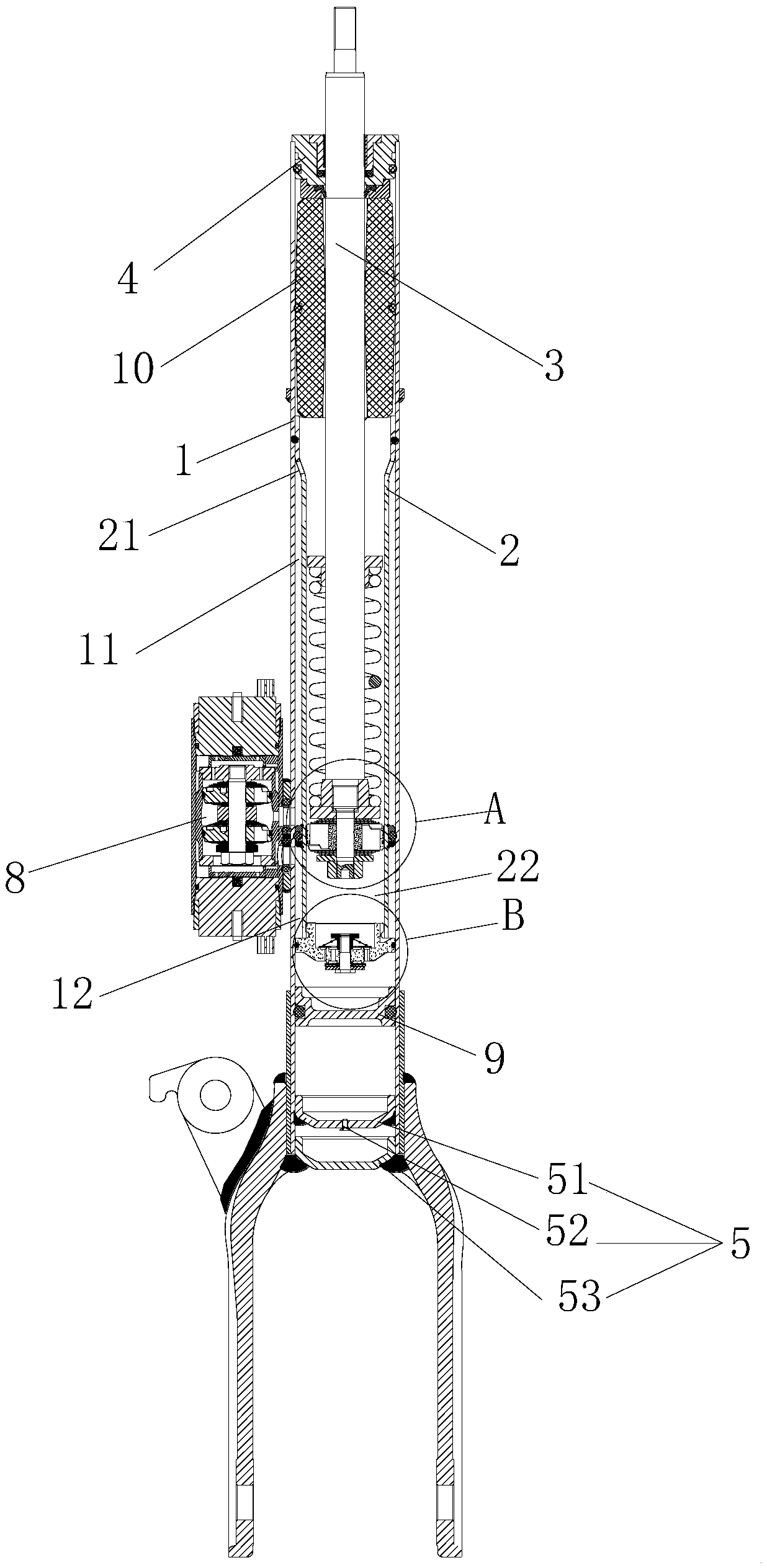 Variable damping shock absorber