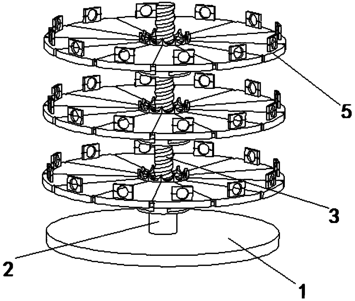 A detachable storage rack for mining drill pipes