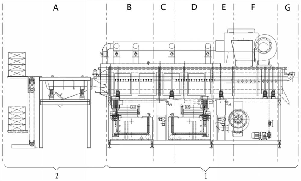 Continuous roller cleaning machine