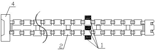 Method for improving detecting precision of continuous casting hydraulic fanshaped section roll gap through online roll gap apparatus