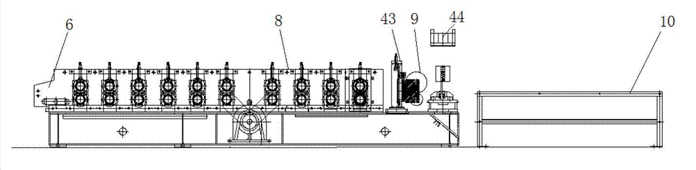 Automatic production line for side plate of high-strength bus duct groove cover plate