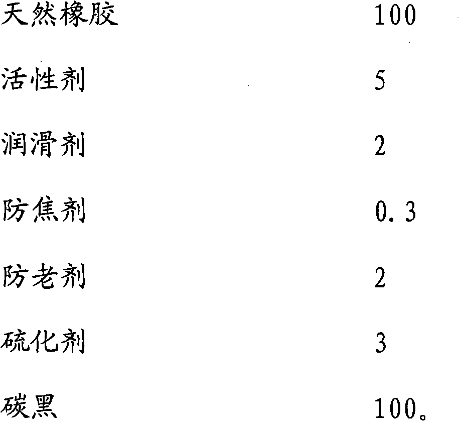 Rubber spring material for automobile braking double-cavity serial brake valve and preparation method thereof