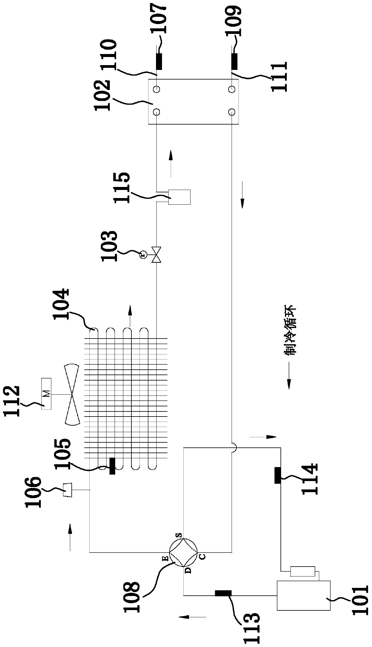 Heat pump system and judgment method for defrosting retreat of heat pump system