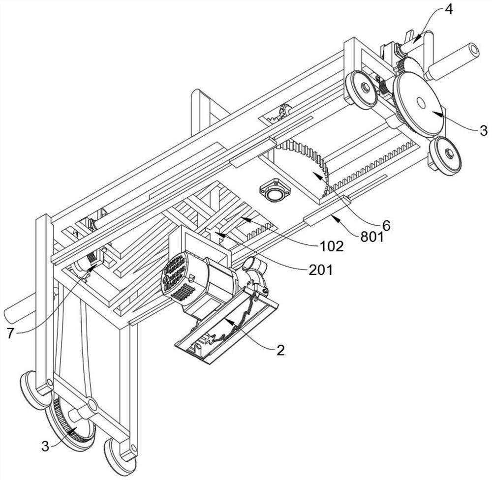 A device for cutting and setting steps with anti-skid lines