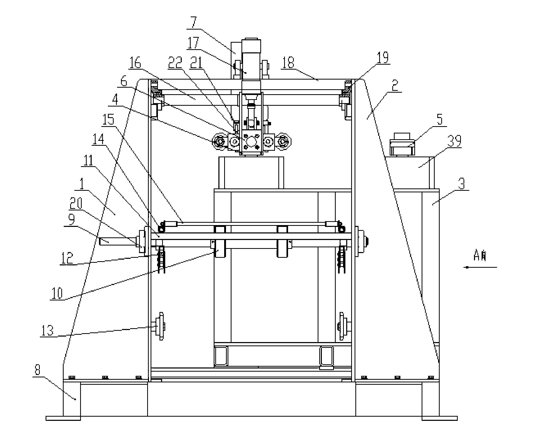 Automatic hand bag feeding machine