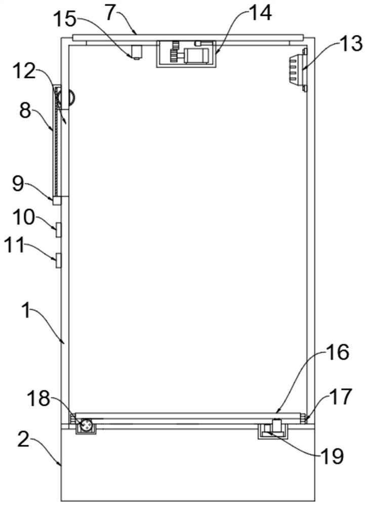 High-precision environment-friendly medical human body induction flip intercommunication garbage cabinet