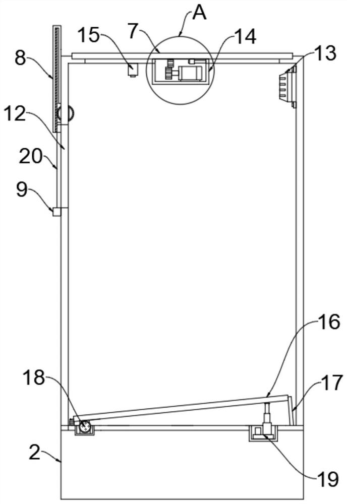 High-precision environment-friendly medical human body induction flip intercommunication garbage cabinet