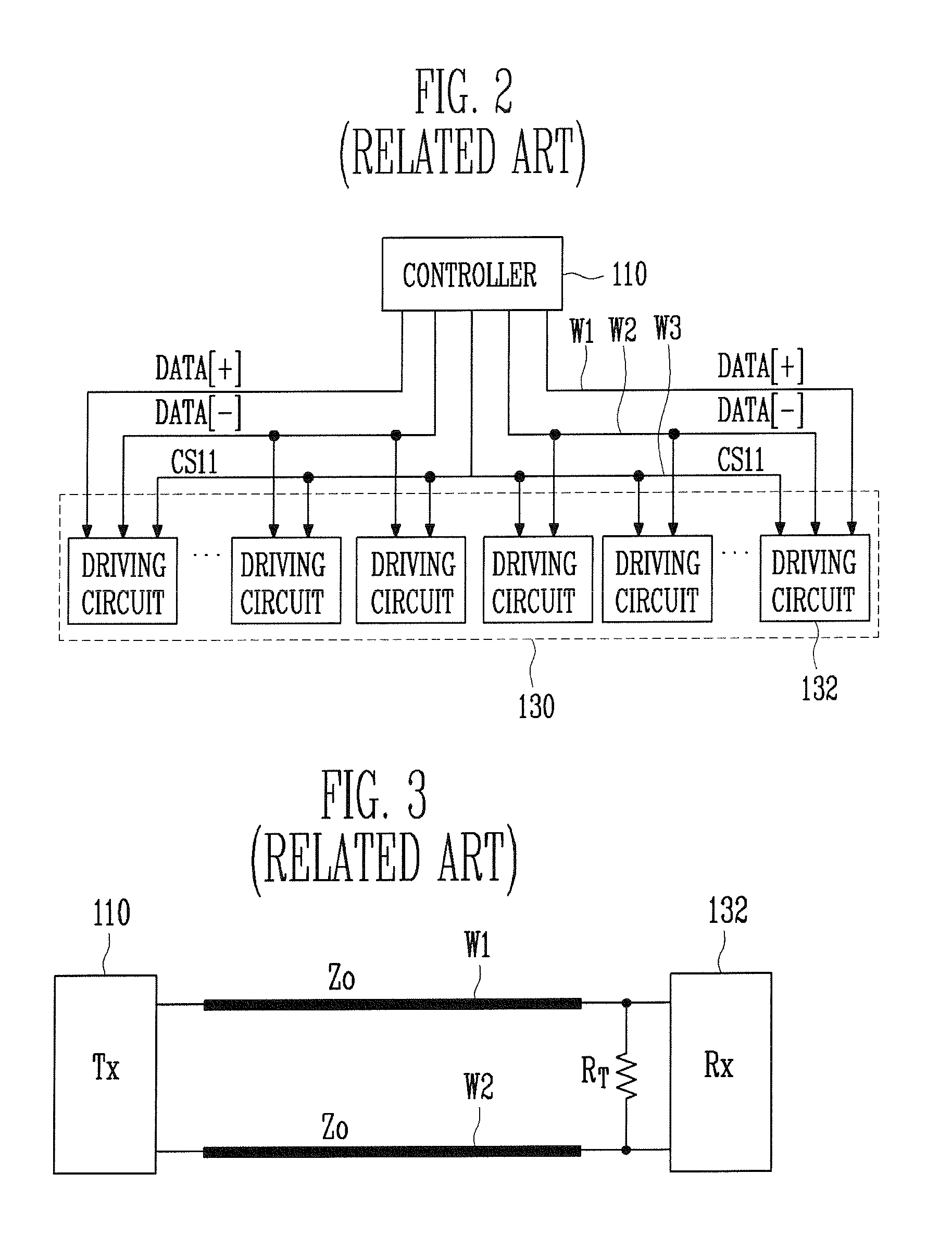 Differential signaling system and flat panel display with the same