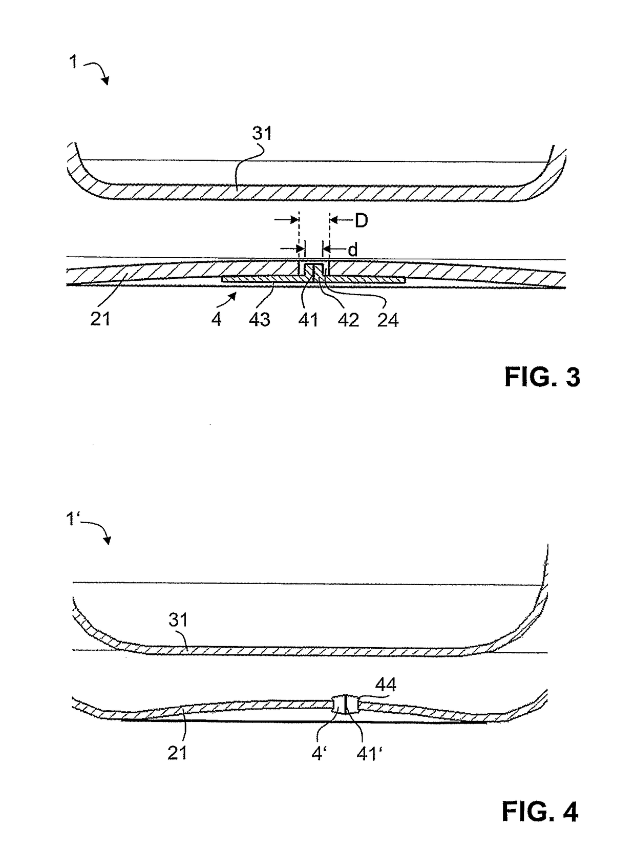 Double-walled vessel having pressure equalization opening