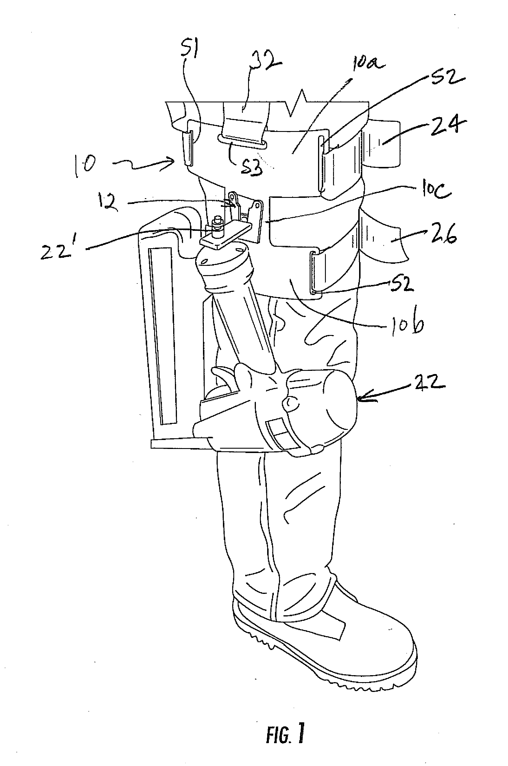 Tool holster for attachment to leg