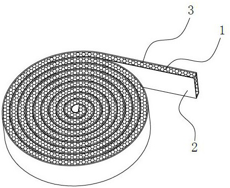 Corrosive liquid reagent bottle sticker protective tape and manufacturing method thereof