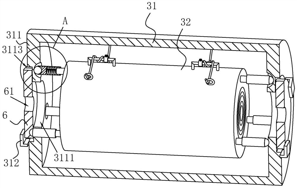 Cable penetration structure and wall penetration construction method thereof