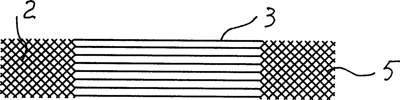 A net special for battery electrode and method for making same and dedicated device