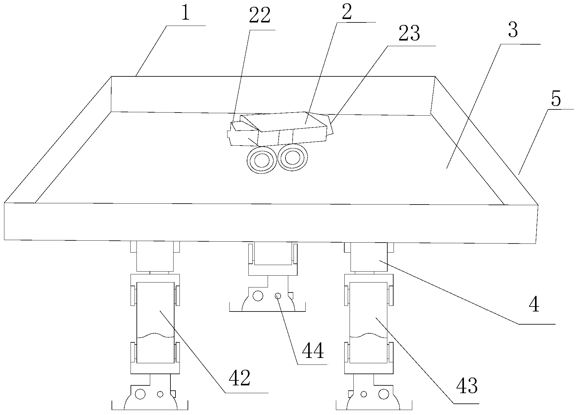 Compound staggered self-recognition stacked structure robot