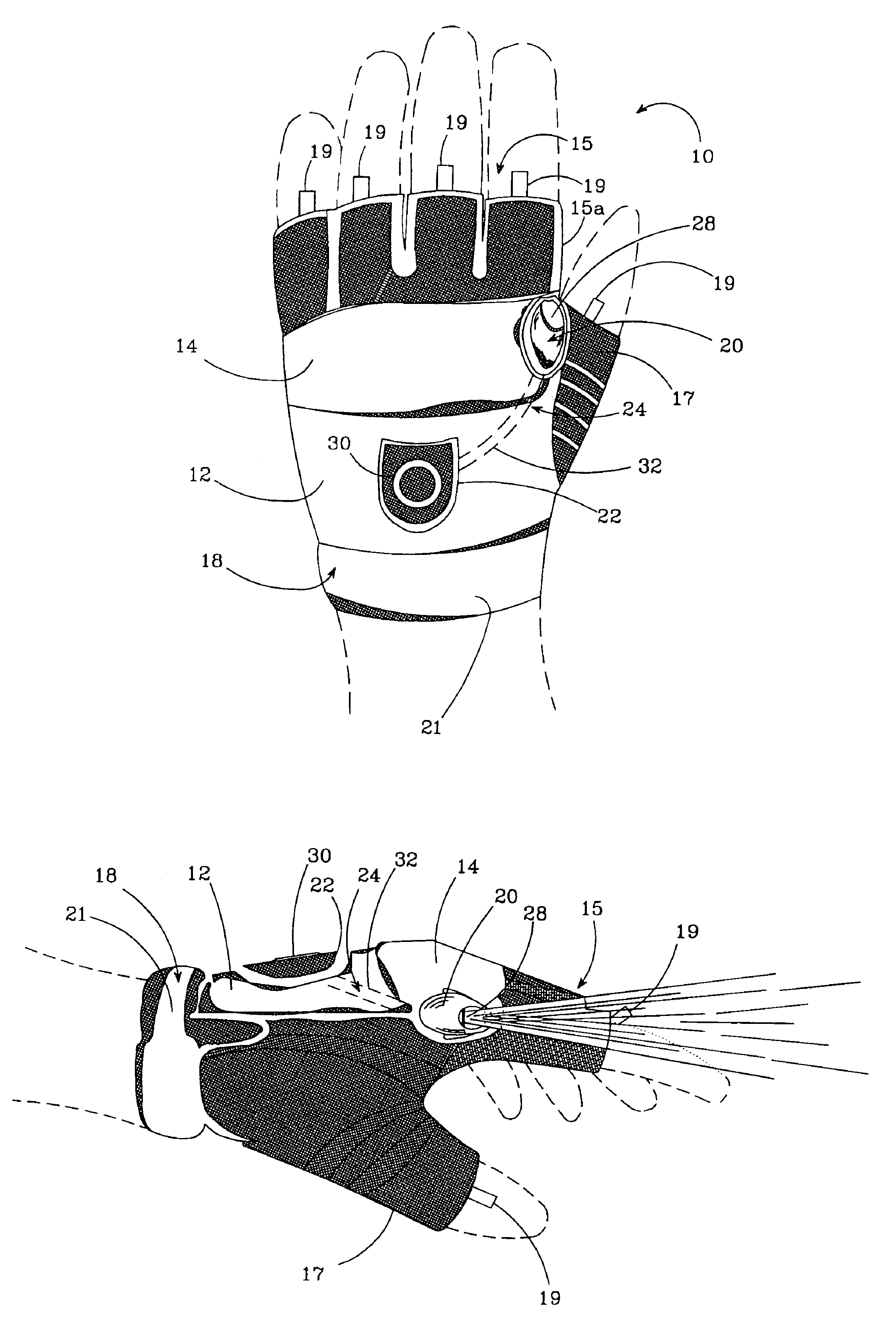 Glove with integrated light