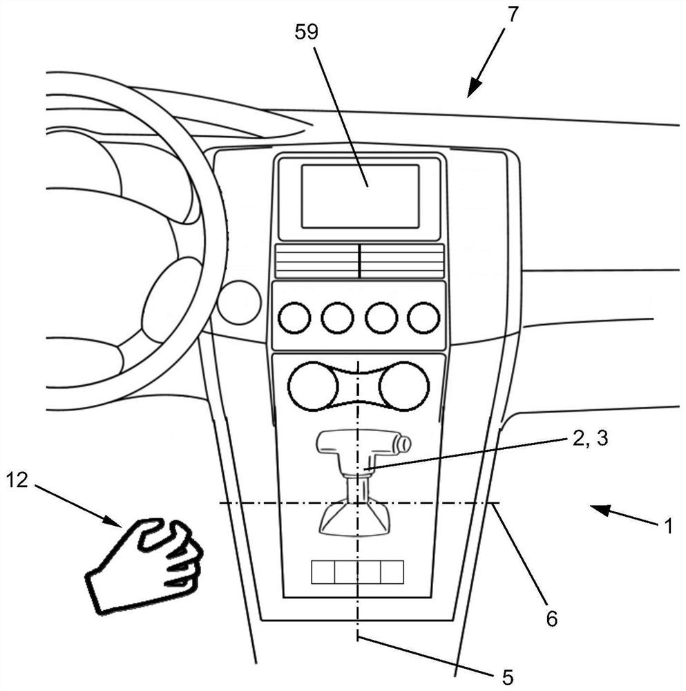 Apparatus and method for selecting a drive gear in a motor vehicle