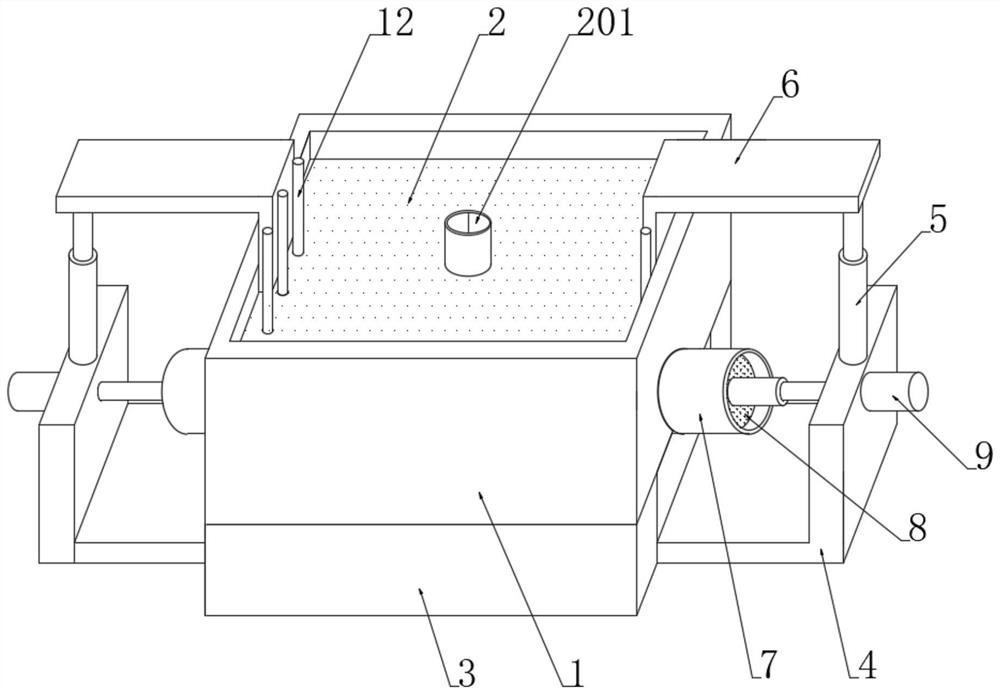 Preparation process of self-drainage concrete block